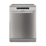 INDESIT Indaplovė | D2F HD624 AS | Free standing | Plotis 60 cm | Number of place settings 14 | Number of programs 9 | Energy efficiency class E | Ekranas | Sidabrinis