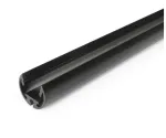 LED juostos profilis PEN12 CJ, juodas, 2m