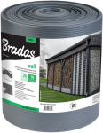 Tvoros juosta Bradas Solid, 19cm x 26m, 1200g/m2, pilka