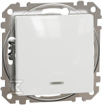 Schneider Electric SCHNEIDERE Schneider Sedna Design SDD111107L kryžminė jungtis su foniniu ap&scaron;vietimu baltu dizainu ir elementais