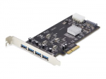 StarTech 4 PORT USB-A PCIE KORTELĖ 5GBPS/.