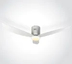 Lubinis &scaron;viestuvas 35W ventiliatorius su dimeriuojamu 22W LED &scaron;viestuvu, baltas, 3000/4000/5500K, 6302C/W/V