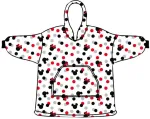 Disney Minnie oversize sweatshirt coat adult coral