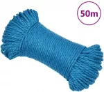 Darbo virvė, mėlynos spalvos, 3mm, 50m, polipropilenas