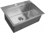 Nerūdijančio plieno plautuvė D6045H SATIN su sifonu