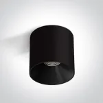 Lubinis &scaron;viestuvas 18W LED cilindro formos pavir&scaron;inis &scaron;viestuvas, juodas, 3000K, 12118R/B/W
