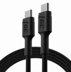 Green Cell Žalias Cell USB Type-C Male - USB Type-C Male 1.2m Fast Charging