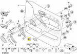 Bmw X5 E53 &Scaron;oninis Orobalas Etiketas Originalus 51417004436