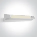 Sieninis &scaron;viestuvas 12W LED sieninis vonios &scaron;viestuvas, baltas, 3000/3500/4000K, IP44, 38112C/W/V