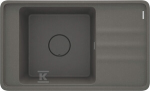 Granitinė virtuvinė plautuvė Deante Momi, ZKM_T11B, Anthracite metallic