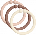 BIBS - Loops 12 PACK Blush/Woodchuck/Ivory - (900239)