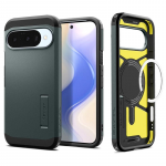 Spigen Tough Armor Mag MagSafe dėklas skirtas Google Pixel 10 / 10 Pro - žalios spalvos
