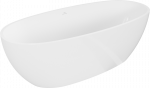 Konglomerato vonia Mexen Torino, 155 x 78 cm, Baltas gloss