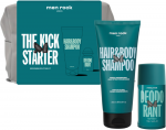 Men Rock The Kick Starter Grooming Routine Kit kūno priežiūros rinkinys vyrams