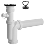 Plastbrno Virtuves izl. pudeļsifons 1 1 2X50mm ar izplūdi, v m