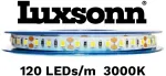 3W/m LED juosta LUXSONN, 2835, DC24, 120 LED/m, 3000K, IP20, CRI90, 5m ritė