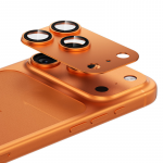 Benks Apsauginis stiklas Warrior Metal Integrated Lens Protector (C069) skirtas Apple iPhone 17 Pro (lens 3 vnt) oranžinės spalvos