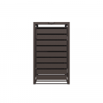 Metalinė konteinerio stoginė, ruda