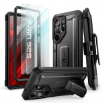 SupCase Unicorn Beetle Pro & apsauginis stiklas 2-pack Samsung Galaxy S26 Ultra dėklas juodos spalvos