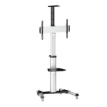 Laikiklis Logilink BP0025 TV stovo vežimėlis, reguliuojamas televizoriaus auk&scaron;tis, 37&ndash;70&ldquo;, maks. 50 kg | Prisijungti | Grindinis stovas | BP0025 | 30-70" | Maksimalus svoris (talpa) 50 kg