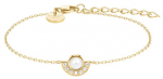 Rosefield Gold-plated steel bracelet with pearl JBPCG-J1295