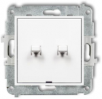 Karlik Elektrotechnik 25MWPUS-2 MINI amerikieti&scaron;ko stiliaus žvakidės jungiklio mechanizmas baltas matinis 25MWPUS-2
