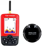 Echolotas su gylio ir vandens temperatūros matavimais Fish Finder AT831