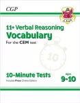 KNYGA Cgp Books 11+ CEM 10-Minute Tests: Verbal Reasoning Vocabulary - Ages 9-10 (with Online Edition)