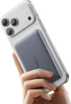 Baseus magnetinis i&scaron;orinis akumuliatorius 5000 mAh, Ultra Slim, 20 W, MagSafe, USB-C, kosminė pilka, PPKPC-0520