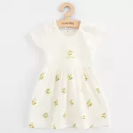 New Baby Olives trumpomis rankovėmis ekologi&scaron;kos medvilnės suknelė kūdikiams
