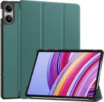 Plan&scaron;etinio kompiuterio dėklas 4kom.pl Smart skirtas Xiaomi Redmi Pad Pro 12.1 2024 su dangteliu / Redmi Pad Pro 12.1 2024, žalias &ndash; apsauginis su stovu