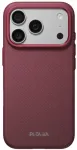 Dėklas PITAKA Summa Case, skirtas iPhone 18 Pro / 17 Pro, bordo spalvos