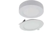 Ecolight Įleidžiamojo ap&scaron;vietimo &scaron;viestuvas CCT 2in1 su rėmeliu 12W 1100lm IP20 apvalus baltas (EC61080)
