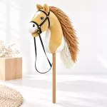 Relaxdays Pliu&scaron;inis hobby žirgas hobby horsing sportui