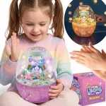 Norimpex Lampka Nocna Vienaragis Terrarium Rinkinys Kreatywny LED Głos Dotyk 24 cm