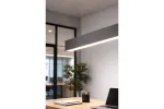 LUNA linear luminaire, LED, 20W, 2400lm, CCT, AC220-240V, AL/PC, 60cm, juodas