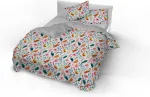 Patalynės komplektas Italian Bed Linen Cp-wt-09-2p Skaitmeninės spaudos medvilninis antklodžių užvalkalų komplektas Wt-09 Dvigulis