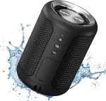 Kompiuterio kolonėlės Mawode T10 bluetooth garsiakalbis, atsparus vandeniui, 8 valandų grojimo laikas, ne&scaron;iojamas, mažas, lengvas, mini, belaidis, garsiakalbis du&scaron;ui, aux ir tf kortelės palaikymas (juodas)