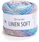 Yarnart Linen Soft siūlai / 100 g / linas viskozė medvilnė / 7402 / mix