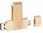 32gb Usb-c Otg medinis pendrive su Jūsų logotipu