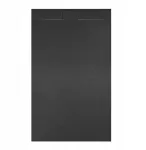 Hydrosan Miko stačiakampis du&scaron;o padėklas akmens tekstūros juodas 120x90 cm