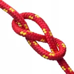 Raudona polipropileno virvė 5mm, 100m, pintas, jūrinė