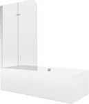 Mexen Cube stačiakampė vonia 170 x 80 cm akrilinė apdaila su sienele