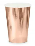 Affek Design Rožinio ir aukso spalvos popieriniai puodeliai (6 vnt.)