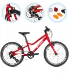 Vaiki&scaron;kas dviratis Attabo Ease, raudonas, itin lengvas, aliumininis, Shimano Altus