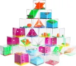 Osdue 24 vnt. kantrybės žaidimų rinkinys, mini dėlionės vaikams, 3d kantrybės žaidimai, advento kalendoriaus įgūdžių žaidimai, suvenyrai, dovanos vakarėliams, dovanėlės