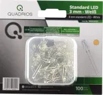 Quadrios Gmbh Standartinis Led rinkinys, &scaron;iltai balta &scaron;viesa, 3 mm &scaron;viesos diodai ir dokumentacija (100 vnt.)