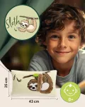 Nici 61216 vaiki&scaron;ka tinginio Slobby pagalvėlė, 43 x 25 cm, ruda, pūkuota mink&scaron;ta pagalvėlė vaikams ir mink&scaron;tų žaislų mėgėjams: idealiai tinka namams, vaikų kambariui ar kelionėms