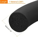 Sourcing map putos gumos oro sandarinimo juosta, 30 mm (1,18 colio) skersmens x 1 metras (3,28 pėdos) ilgio, apvali epdm vientisa guma triuk&scaron;mui, smūgiams ir trinčiai mažinti