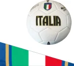 Futbolo kamuolys Italy Model Baltas Hf Pvc suaugusiems jaunimui vaikams